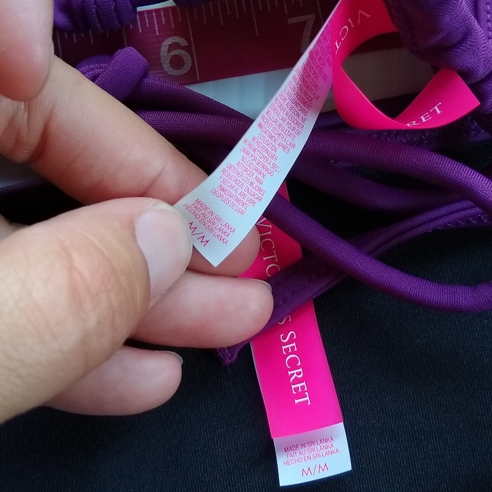 VICTORIA'S SECRET purple triangle bikini swimsuit - Picture 5 of 6